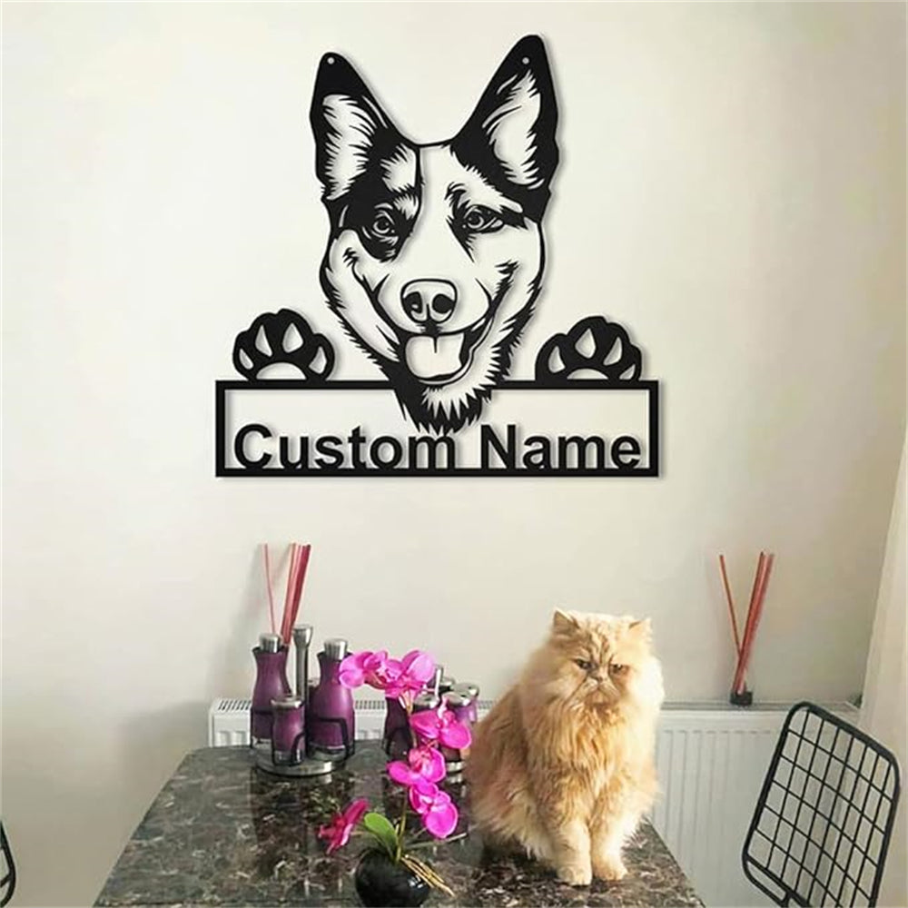 Personalisiert Australian Cattle Dog Metall Schild Kunst