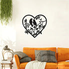 Vogel und Lebensbaum Metall Wanddekor