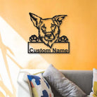 Chinook Hund Metall Kunst Personalisiert Metall Name Schild