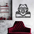 Chow Chow Hund Metall Kunst Personalisiert Metall Name Schild