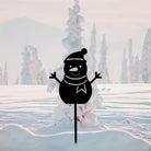 Cute Snowman Christmas Decorations Outdoor Metal Garden Art