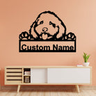 Cockapoo Hund Metall Kunst Personalisiert Metall Name Schild