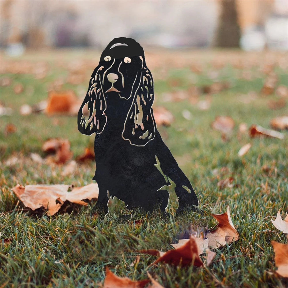 Anstecknadel Cocker Spaniel - Poliertes Zinn Mit Schmetterlingsverschluss