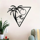 Kreative Meer Kokosnuss Baum Metall Wanddekoration