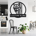 Individuell Waschbär Metall Kunst Personalisiert Metall Name Schild