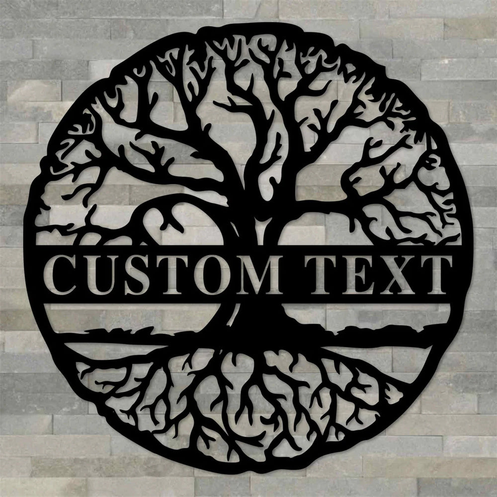 Individuelle Lebensbaum Metall Wandkunst