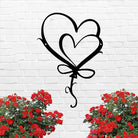 Doppelt Herzförmig Metall Wanddekoration