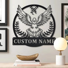 Taube Vogel Metall Kunst Personalisiert Metall Name Schild