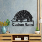Echidna Metall Kunst Personalisiert Metall Name Schild