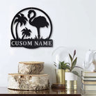 Flamingo Metall Kunst Personalisiert Metall Name Schild