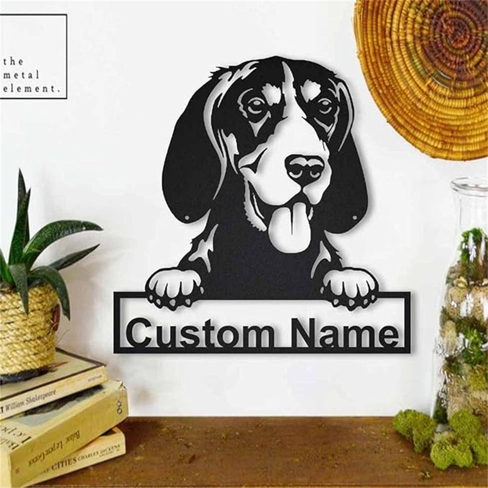 Individuell Name Personalisiert Gordon Setter Hund Metall Schild