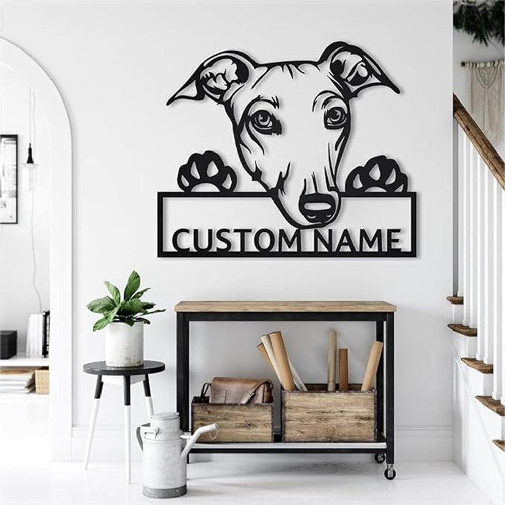 Individuell Name Personalisiert Greyhound Hund Metall Schild