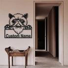 Himalaya Katze Metall Kunst Personalisiert Metall Name Schild