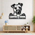 Jack Russell Terrier Metall Kunst Personalisiert Metall Name Schild