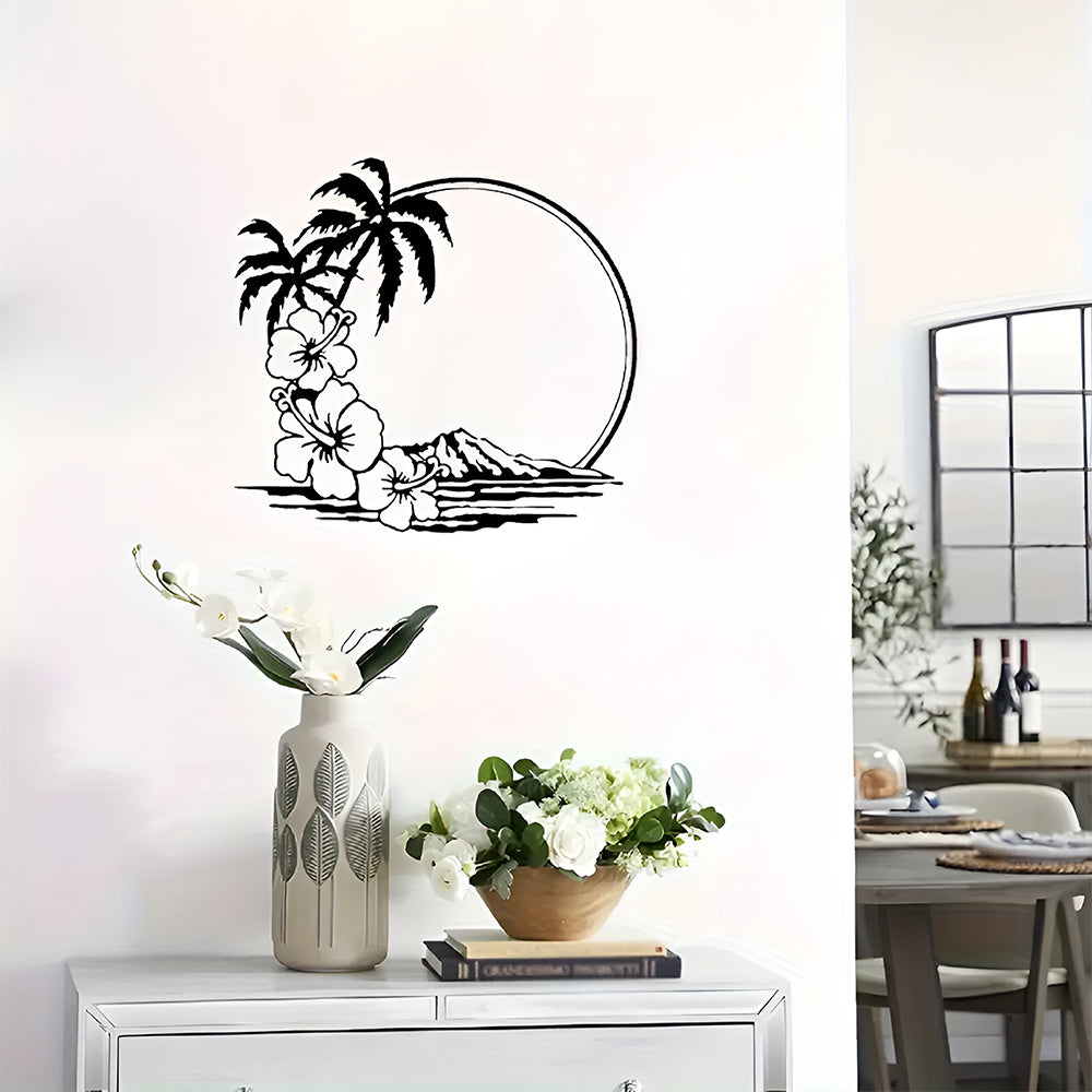 Wunderschön Gestaltete Landschaftsmalerei Metall Wanddekoration