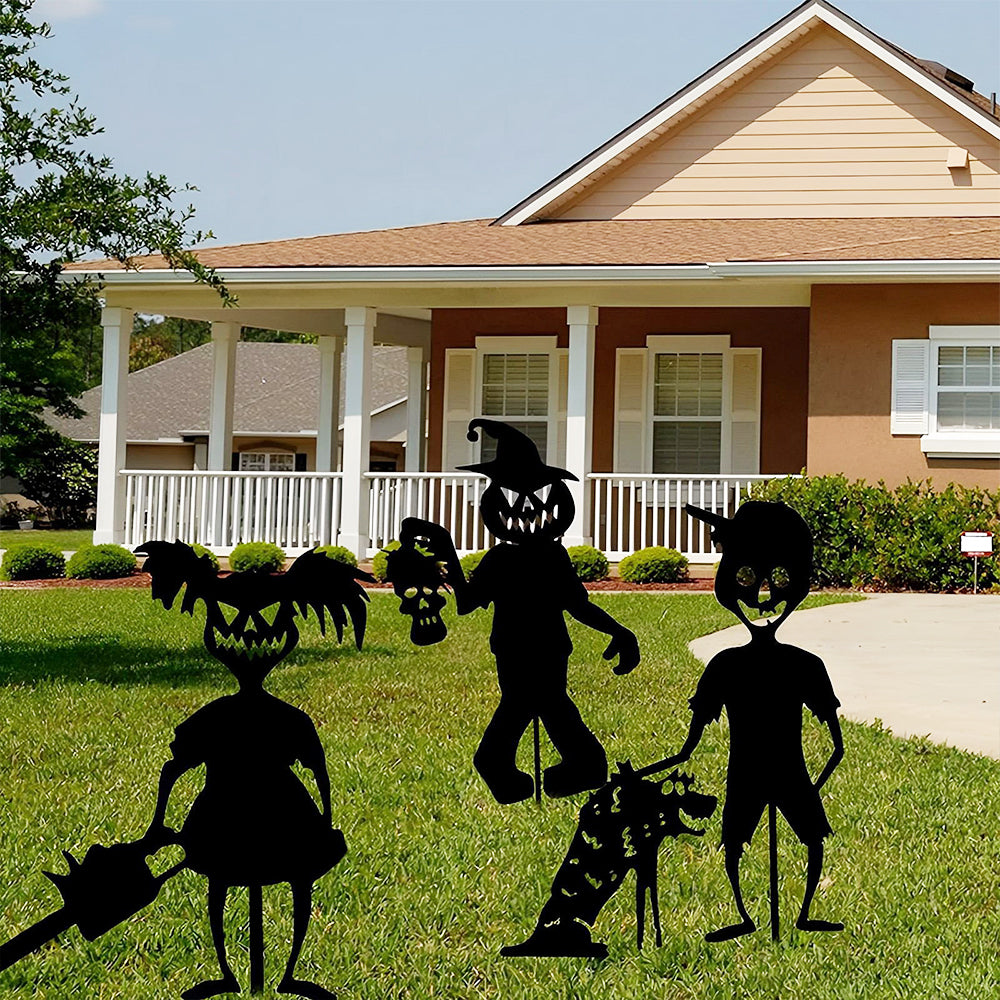 Halloween Cute Ghost Zombie Outdoor Metal Garden Markers