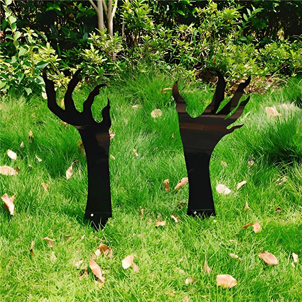 Metall Halloween-Deko – 3 Schwarze Katzen Als Gartenstecker, Je 45,7 Cm Hoch, Wetterfest