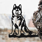Husky Dog Farm Outdoor Metal Garden Art
