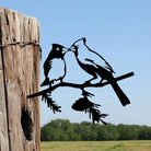 Kissing Cardinals Baumdekorationen Outdoor Metall Garten Kunst