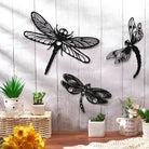Libelle Metall Wandkunst