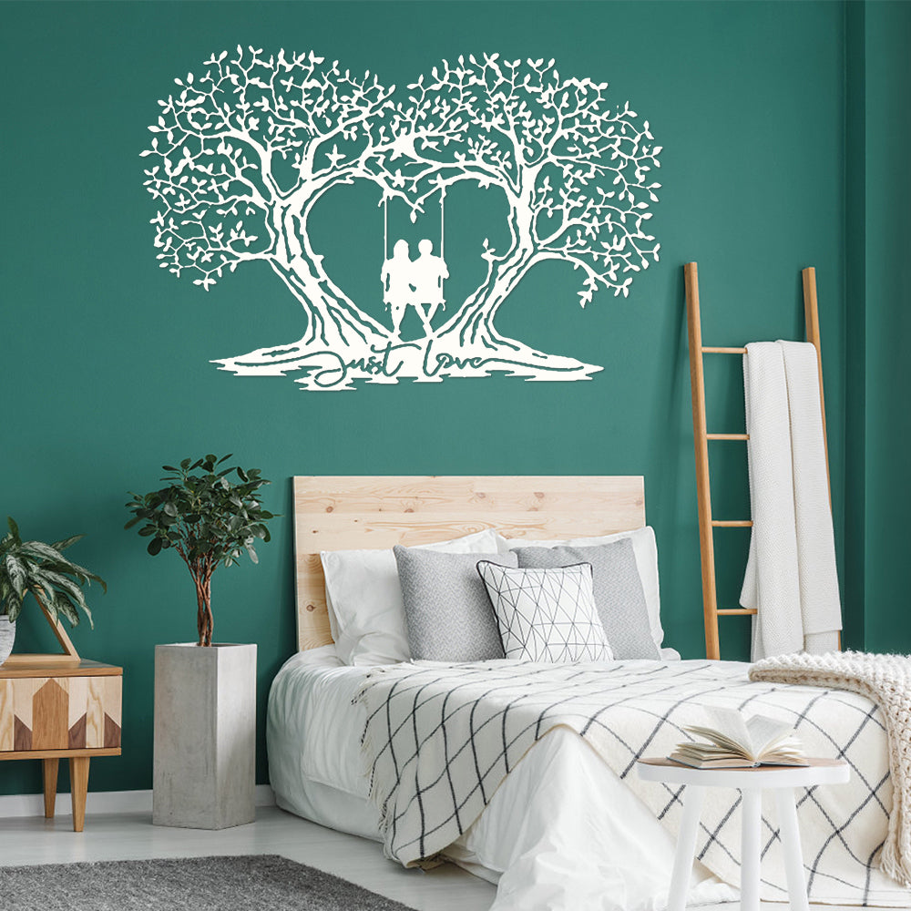 Liebe Baum Herzförmige Lebensbaum Metall Wandkunst