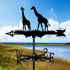 Giraffe Edelstahl Wetterfahne