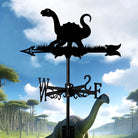 Niedlicher Dinosaurier Edelstahl Wetterfahne
