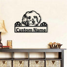 Malteser Hund Metall Kunst Personalisiert Metall Name Schild