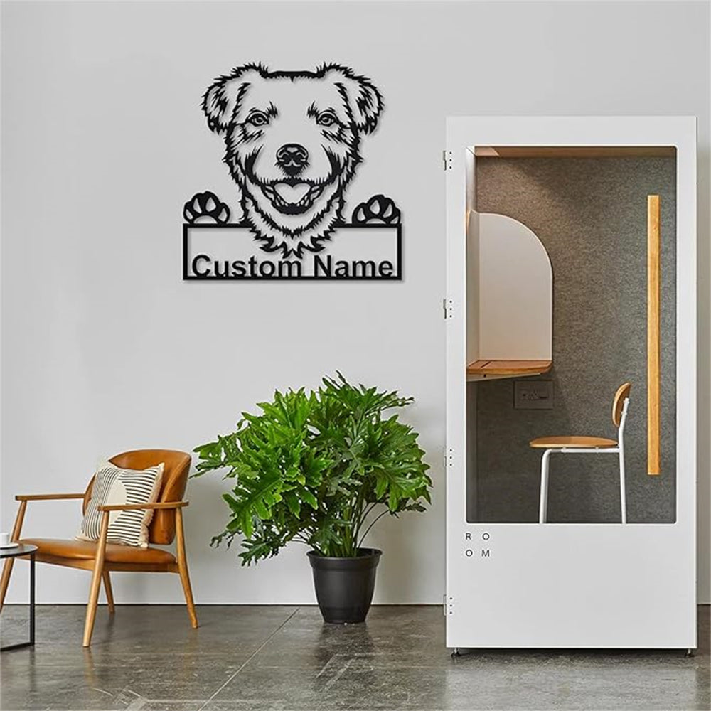 Personalisiert Parson Russell Terrier Hund Metall Schild Kunst