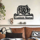 Pekinesen Hund Metall Wandkunst Hundeliebhaber Personalisiert Metall Schild