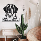 Individuell Name Personalisiert St. Bernard Hund Metall Schild