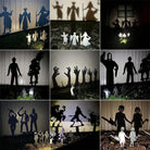 Halloween Geist Zombie shadow caster Outdoor Metal Garden Yard Stakes Set