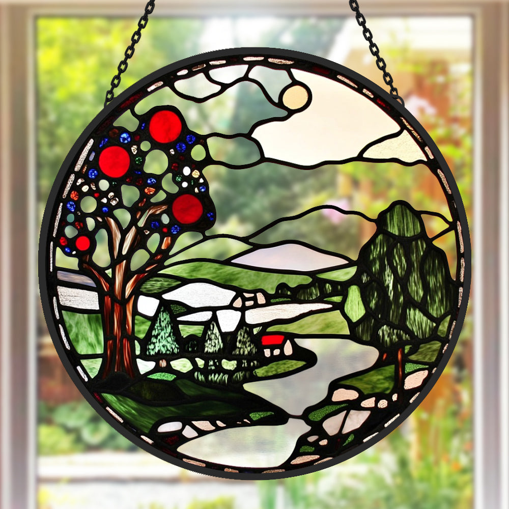 Acryl Fenster-Sonnenfänger – Lebensbaum/Libelle/Schmetterling, Bunt, 15x15 Cm, Für Zuhause & Garten Acryl Fenster-Sonnenfänger – Lebensbaum/Libelle/Schmetterling, Bunt, 15x15 Cm, Für Zuhause & Garten
