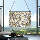 Blume Sonnenfänger Gemalte Fensterdekorationen Dekohänger für Fenster