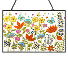 Blumen und Schmetterlinge Sonnenfänger Gemalte Fensterdekorationen Dekohänger für Fenster