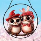 Ein Paar Unzertrennliche Sonnenfänger Gemalte Fensterdekorationen Dekohänger für Fenster