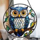 Eule Sonnenfänger Gemalte Fensterdekorationen Dekohänger für Fenster