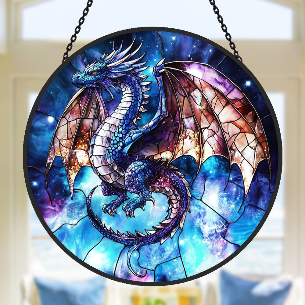 Fliegender Drache Sonnenfänger Gemalte Fensterdekorationen Dekohänger für Fenster