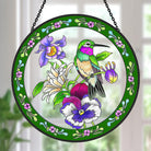 Kolibri Sonnenfänger Gemalte Fensterdekorationen Dekohänger für Fenster