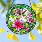 Kolibri Sonnenfänger Gemalte Fensterdekorationen Dekohänger für Fenster