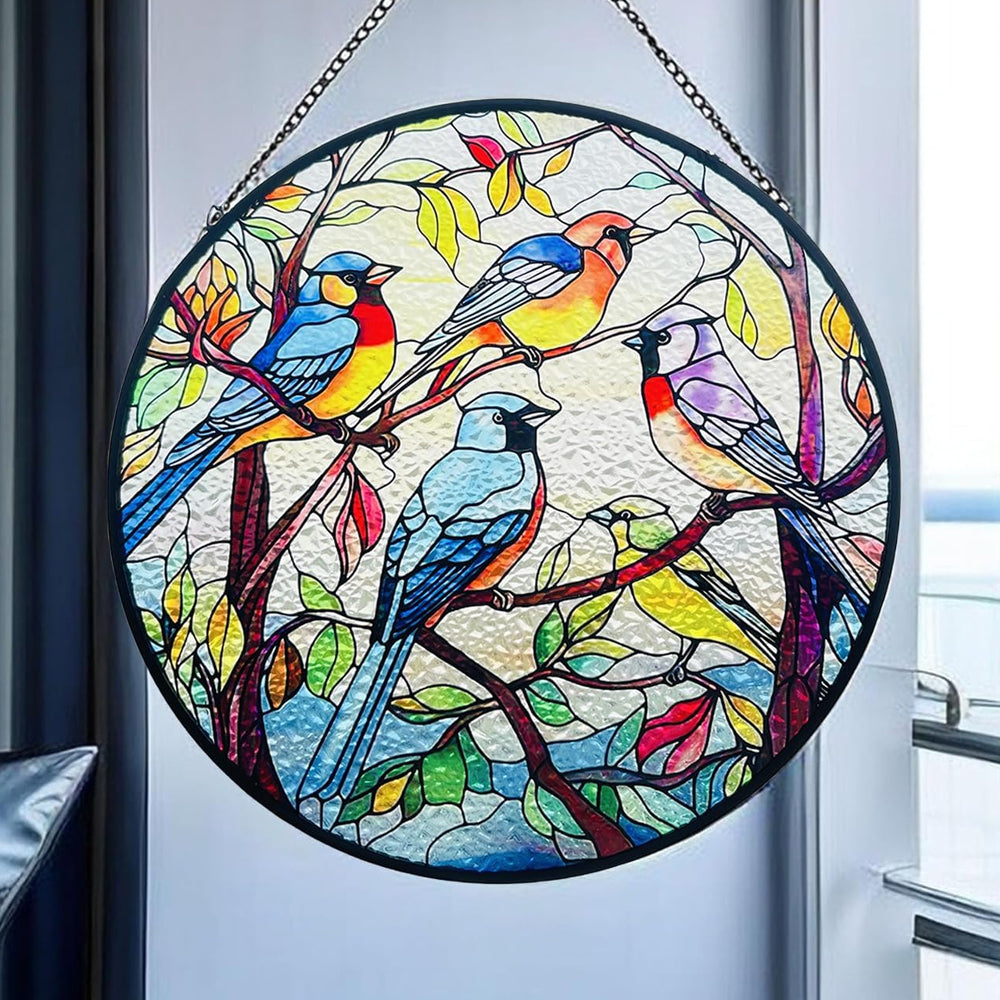 Kolibri Sonnenfänger Gemalte Fensterdekorationen Dekohänger für Fenster