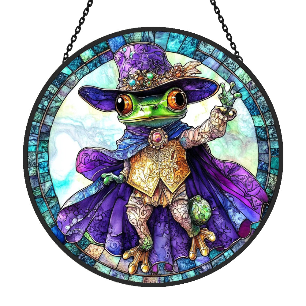 Laubfrosch Sonnenfänger Gemalte Fensterdekorationen Dekohänger für Fenster