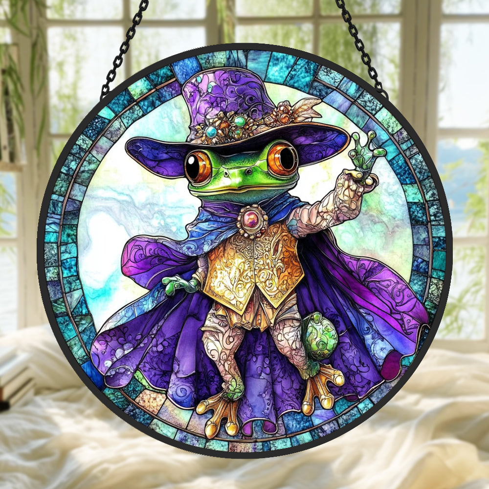 Laubfrosch Sonnenfänger Gemalte Fensterdekorationen Dekohänger für Fenster