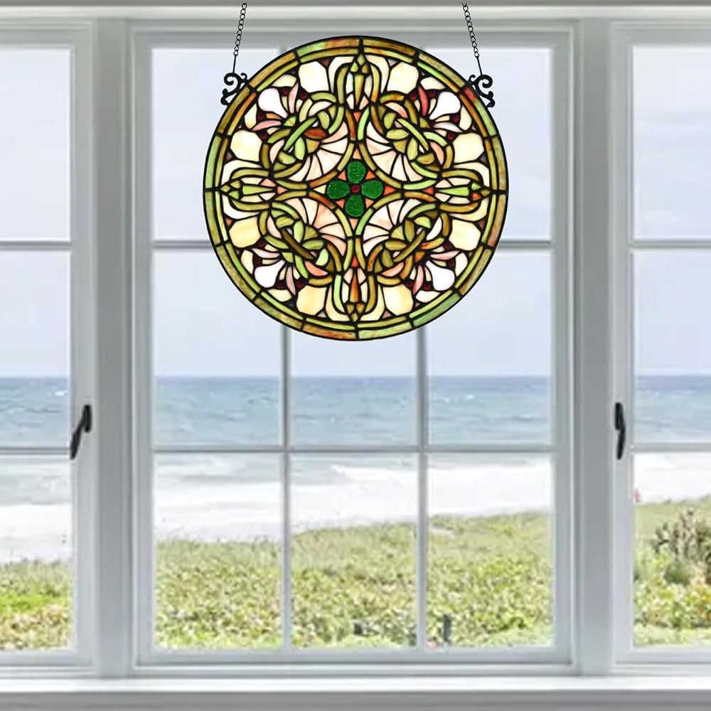 Lebensbaum Sonnenfänger Gemalte Fensterdekorationen Dekohänger für Fenster