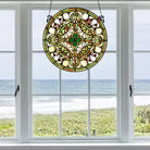 Lebensbaum Sonnenfänger Gemalte Fensterdekorationen Dekohänger für Fenster