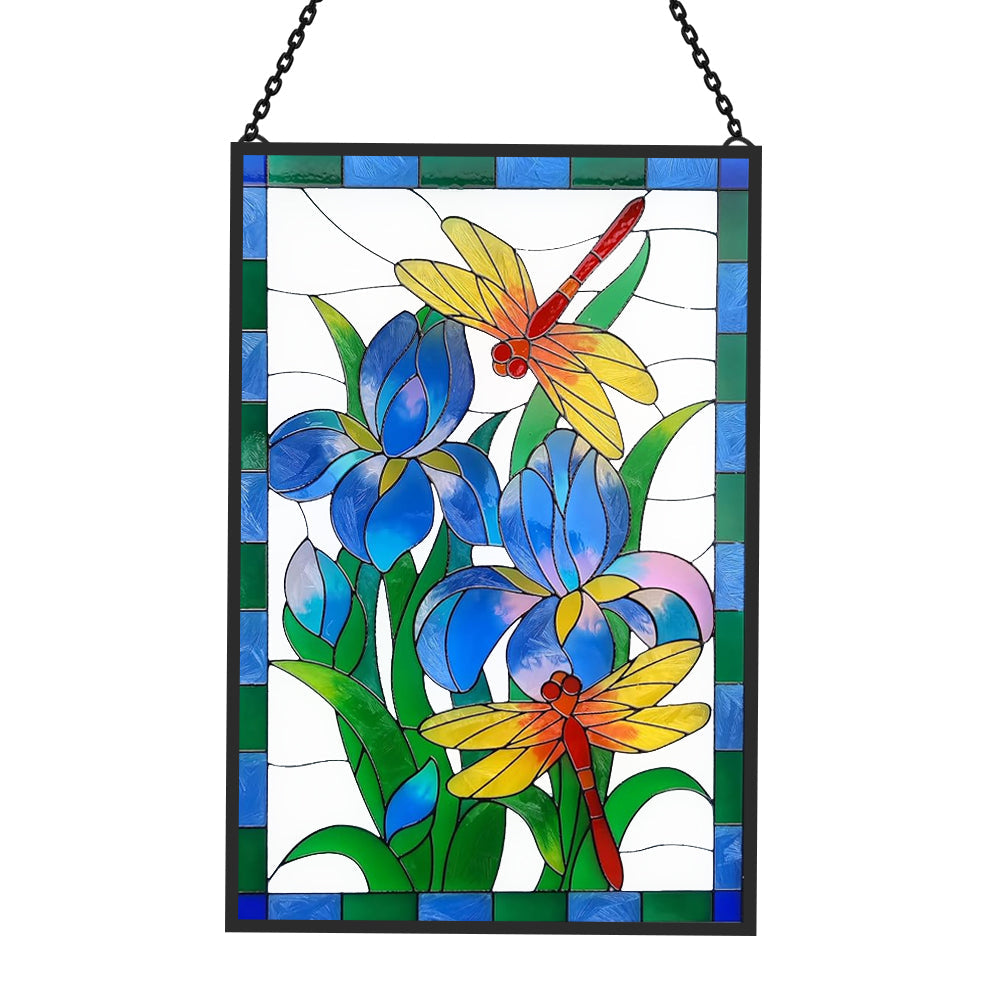 Libelle Sonnenfänger Gemalte Fensterdekorationen Dekohänger für Fenster