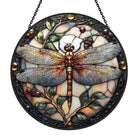 Libelle und Pflanze Sonnenfänger Gemalte Fensterdekorationen Dekohänger für Fenster
