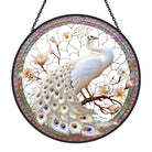 Pfau Sonnenfänger Gemalte Fensterdekorationen Dekohänger für Fenster