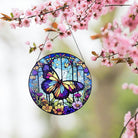 Schmetterling Sonnenfänger Gemalte Fensterdekorationen Dekohänger für Fenster