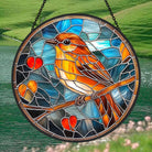 Vogel Sonnenfänger Gemalte Fensterdekorationen Dekohänger für Fenster